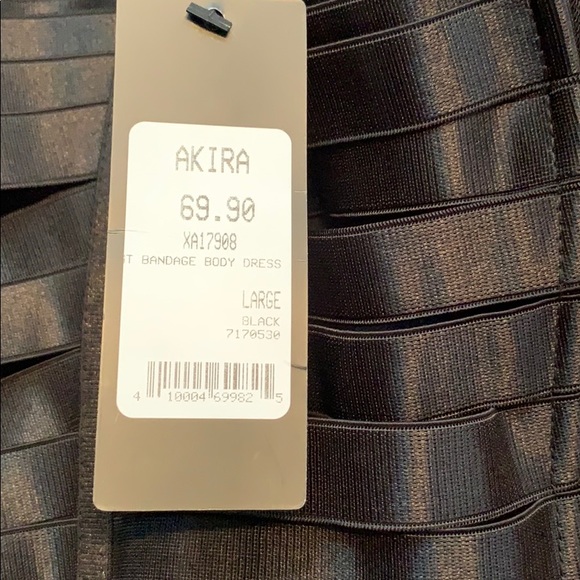 Sexy little black bandage dress with tags! Akira - Picture 3 of 5